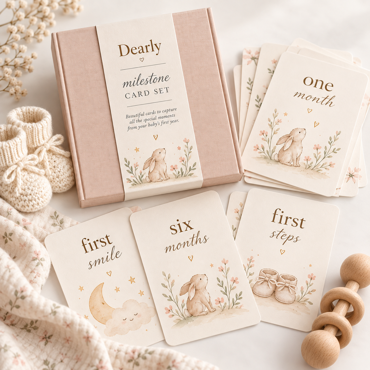 12-Month Milestone Card Set