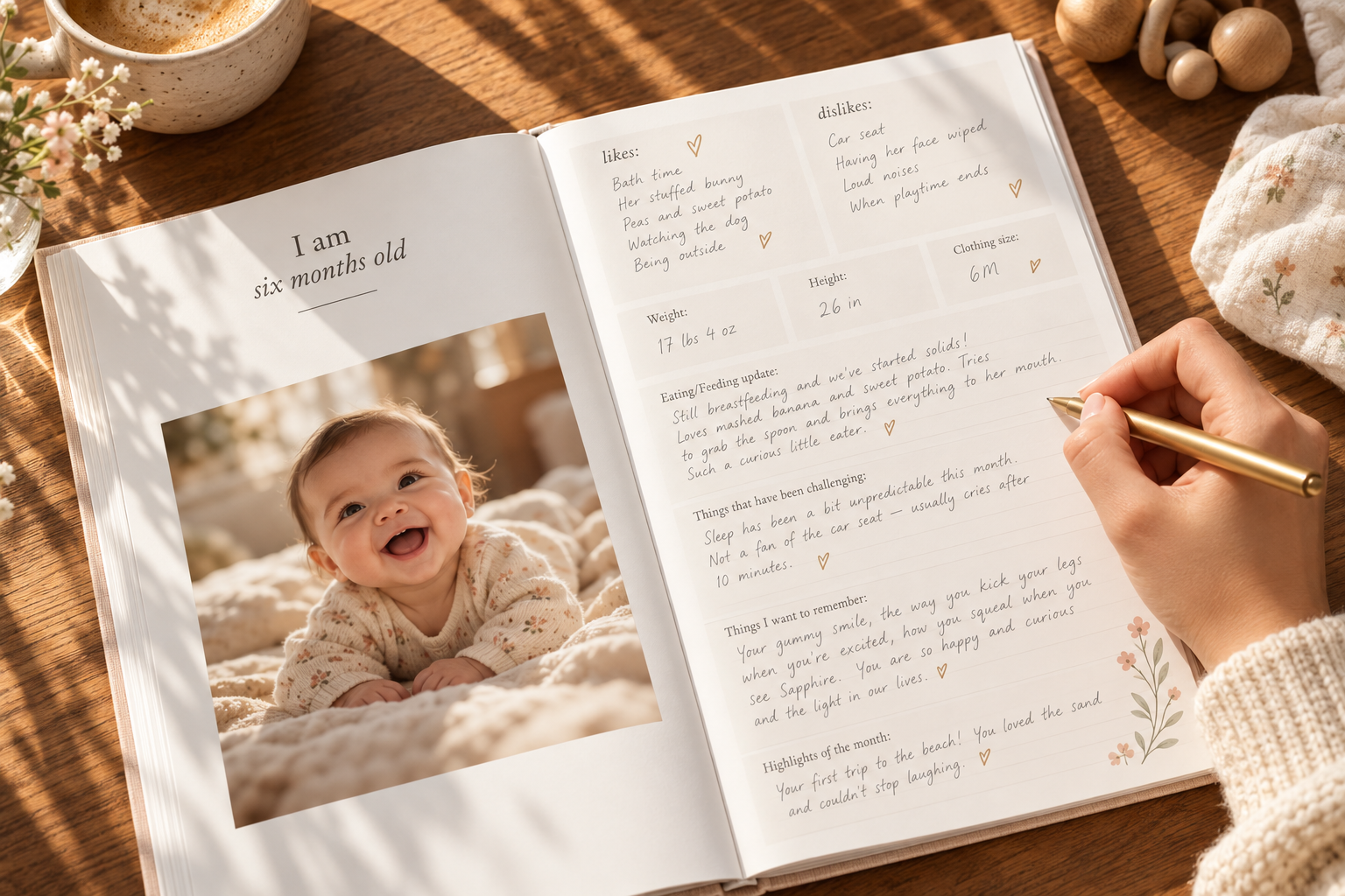 Dearly baby memory book